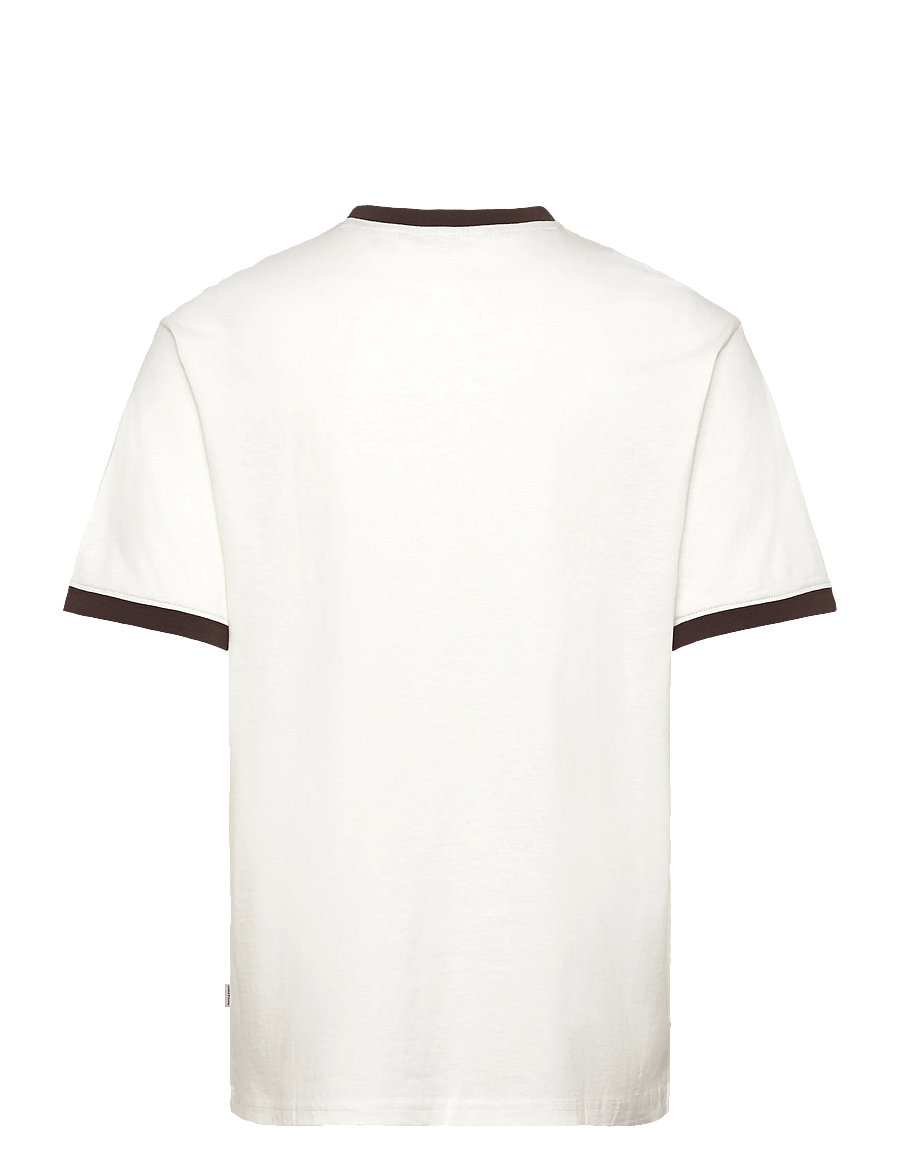 ONLY & SONS - ONSFRED LIFE RLX SS CONTRAST TEE - krótki rękaw - cloud dancer - 1