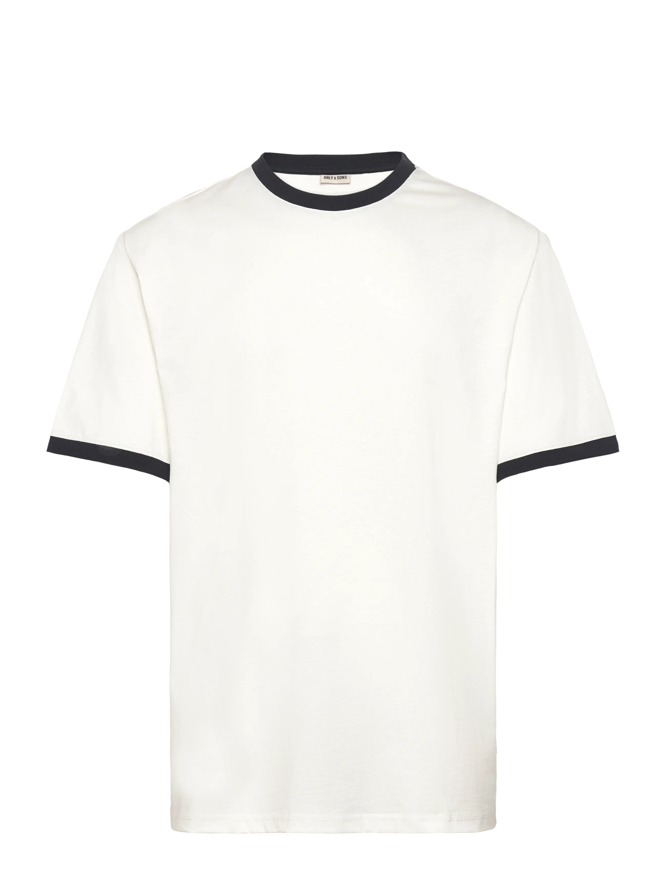 ONLY & SONS Onsfred Life Rlx Ss Contrast Tee, L, T-shirts, Marineblau - Short-sleeved, Männerswear