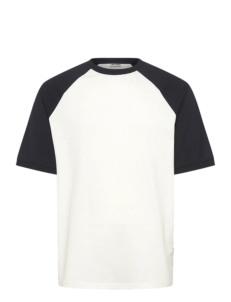 ONLY & SONS - ONSFRED LIFE RLX SS RAGLAN CB TEE - kurzärmelig - cloud dancer - 0