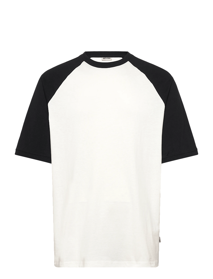 ONLY & SONS - ONSFRED LIFE RLX SS RAGLAN CB TEE - kurzärmelige t-shirts - cloud dancer - 0