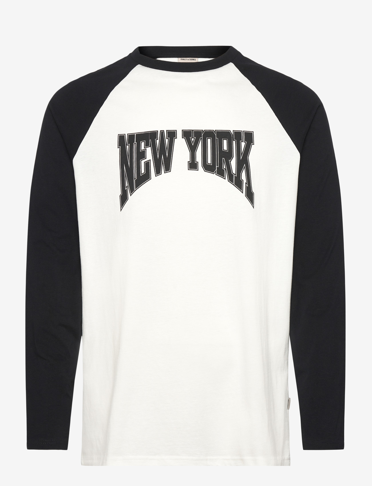 ONLY & SONS - ONSFRED LIFE RLX LS RAGLAN CB TEE - langærmede t-shirts - cloud dancer - 0