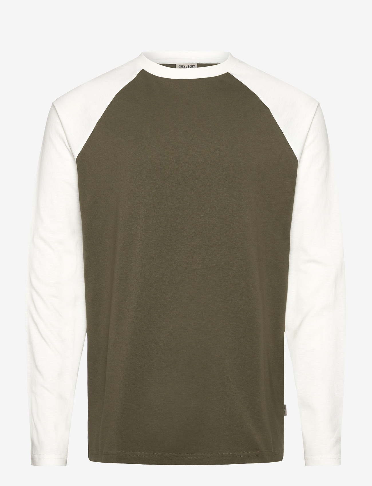 ONLY & SONS - ONSFRED LIFE RLX LS RAGLAN CB TEE - langærmede t-shirts - olive night - 0