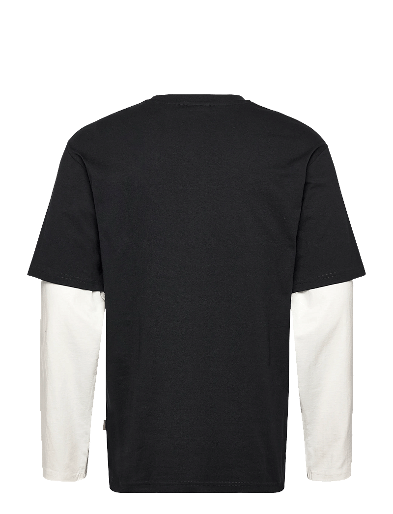 ONLY & SONS - ONSFRED LIFE RLX SS DOUBLE SLEEVE TEE - langærmede t-shirts - jet black - 1