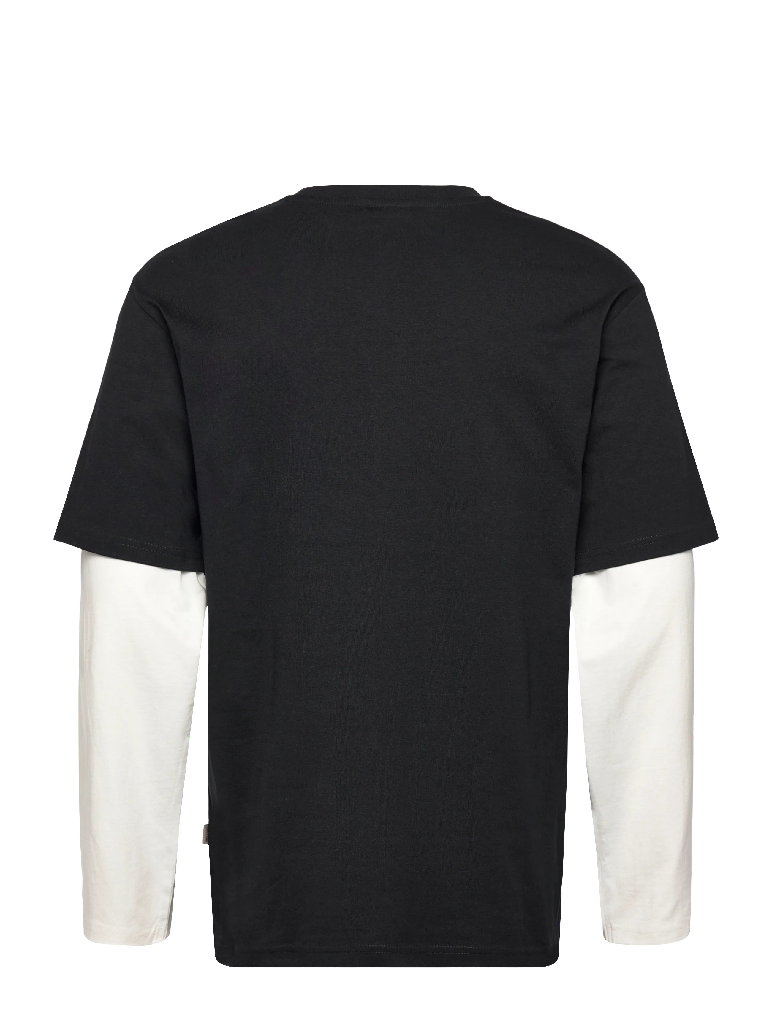 ONLY & SONS - ONSFRED LIFE RLX SS DOUBLE SLEEVE TEE - laveste priser - jet black - 1