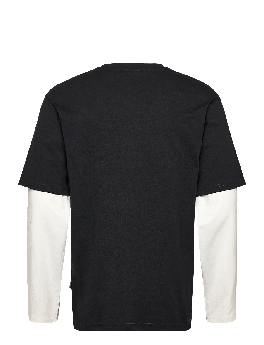 ONLY & SONS - ONSFRED LIFE RLX SS DOUBLE SLEEVE TEE - long-sleeved t-shirts - jet black - 1