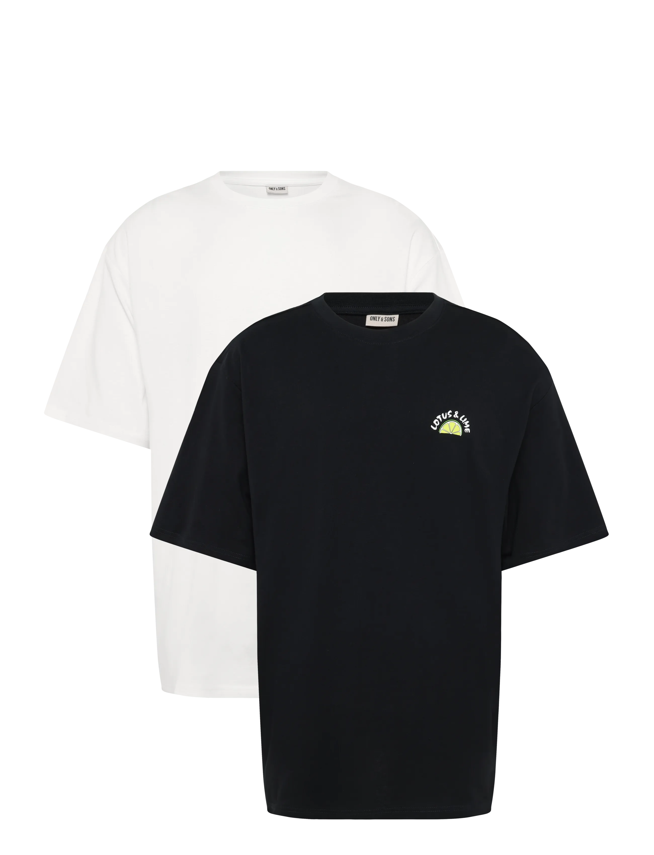 ONLY & SONS ONSFRED LIFE RLX MIX TEE 2-PACK - Julkalender - BLACK / black