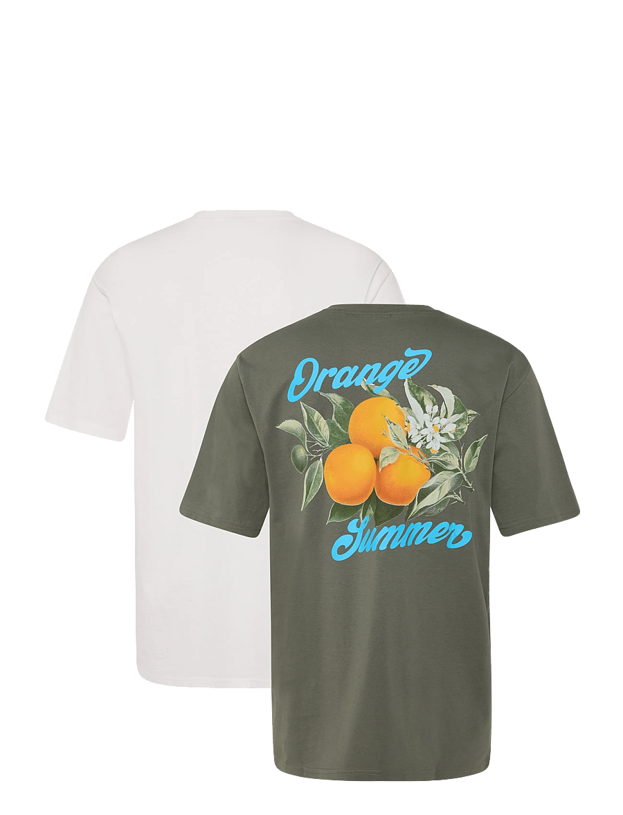 ONLY & SONS - ONSFRED LIFE RLX MIX TEE 2-PACK - kurzärmelig - castor gray - 1