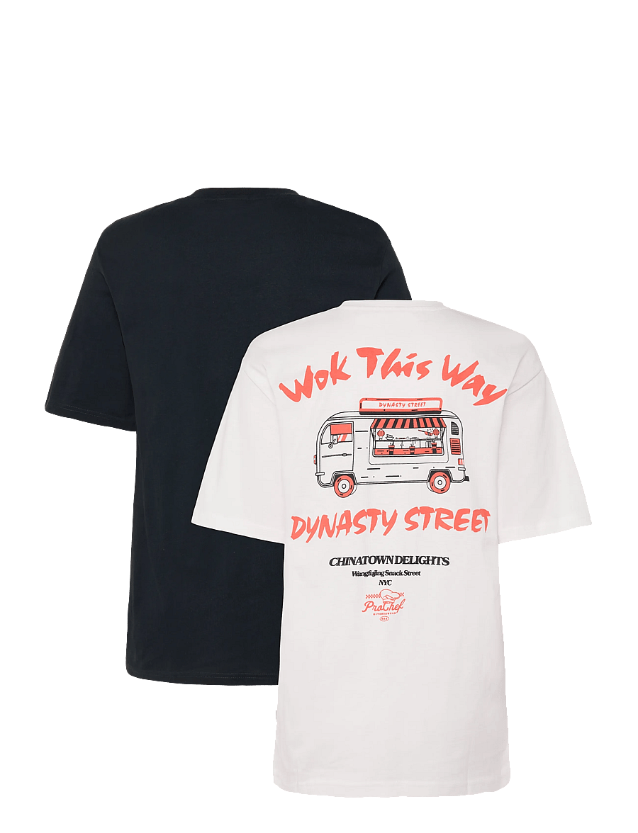 ONLY & SONS - ONSFRED LIFE RLX MIX TEE 2-PACK - cloud dancer - 1