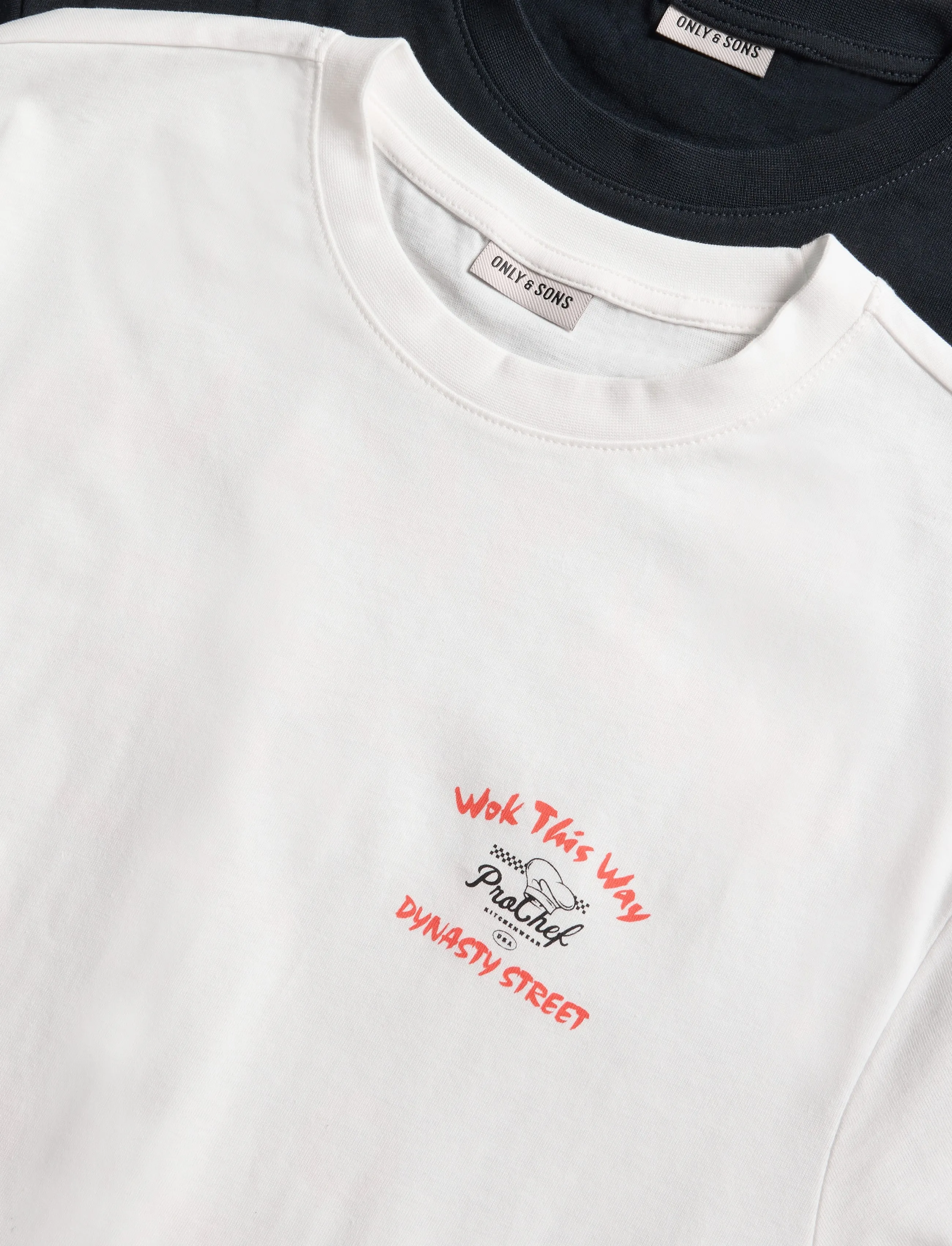 ONLY & SONS - ONSFRED LIFE RLX MIX TEE 2-PACK - cloud dancer - 2
