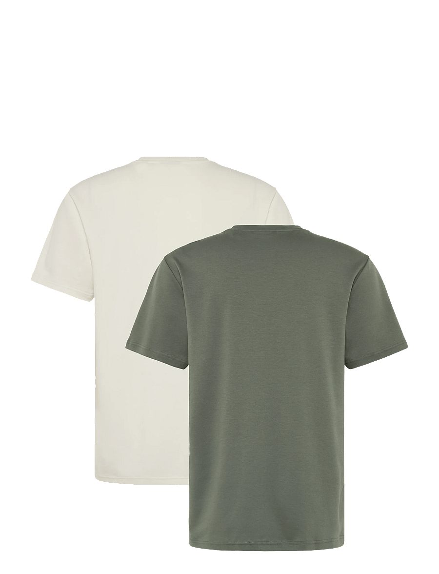 ONLY & SONS - ONSCASPIAN AIRFLEX SS REG MIX TEE 2-PACK - kortærmede t-shirts - castor gray - 1