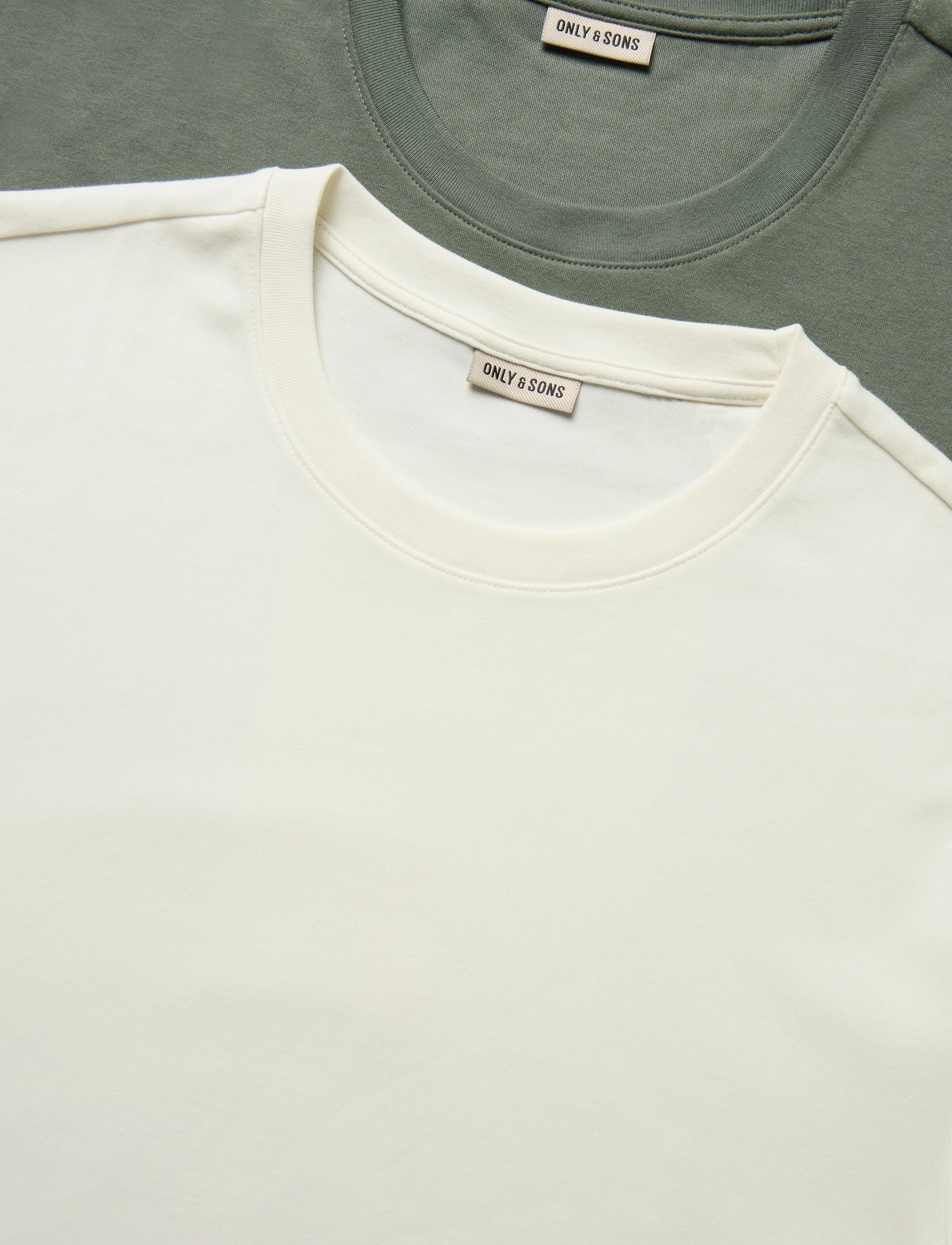 ONLY & SONS - ONSCASPIAN AIRFLEX SS REG MIX TEE 2-PACK - castor gray - 2