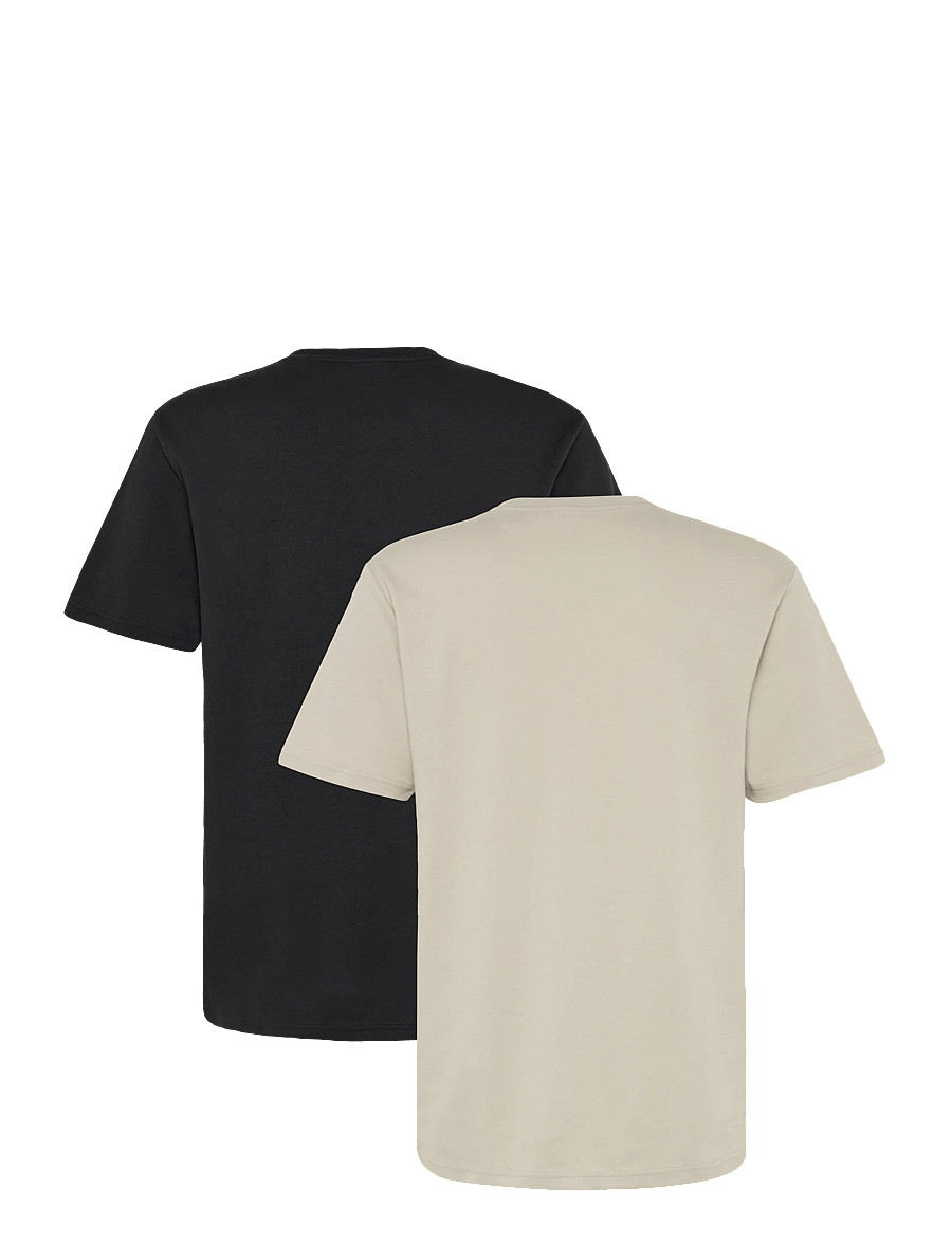 ONLY & SONS - ONSCASPIAN AIRFLEX SS REG MIX TEE 2-PACK - short-sleeved t-shirts - silver lining - 1