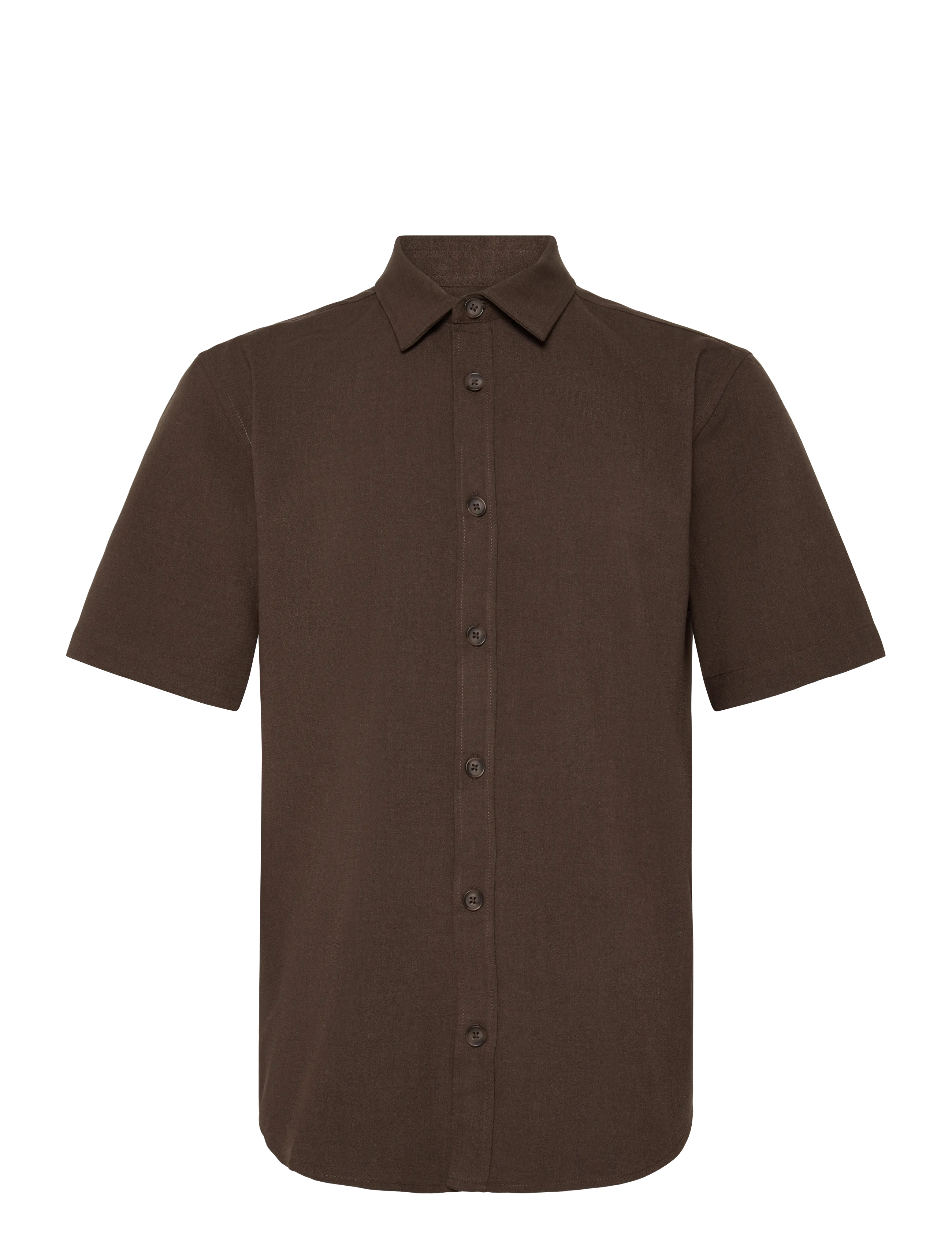 ONLY & SONS ONSVENUS SS SHIRT RLX - Short-sleeved shirts - COFFEE BEAN / brown