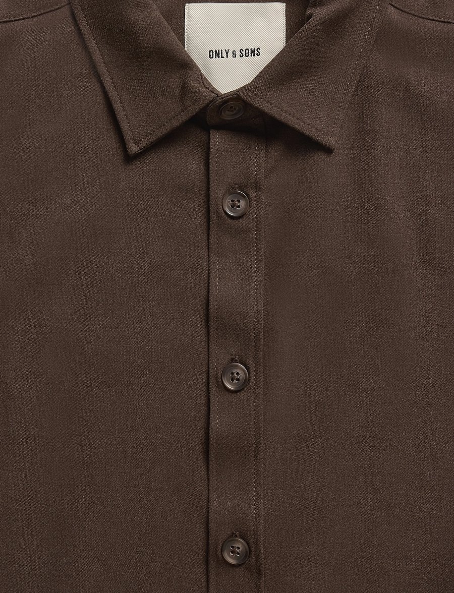 ONLY & SONS - ONSVENUS SS SHIRT RLX - coffee bean - 2
