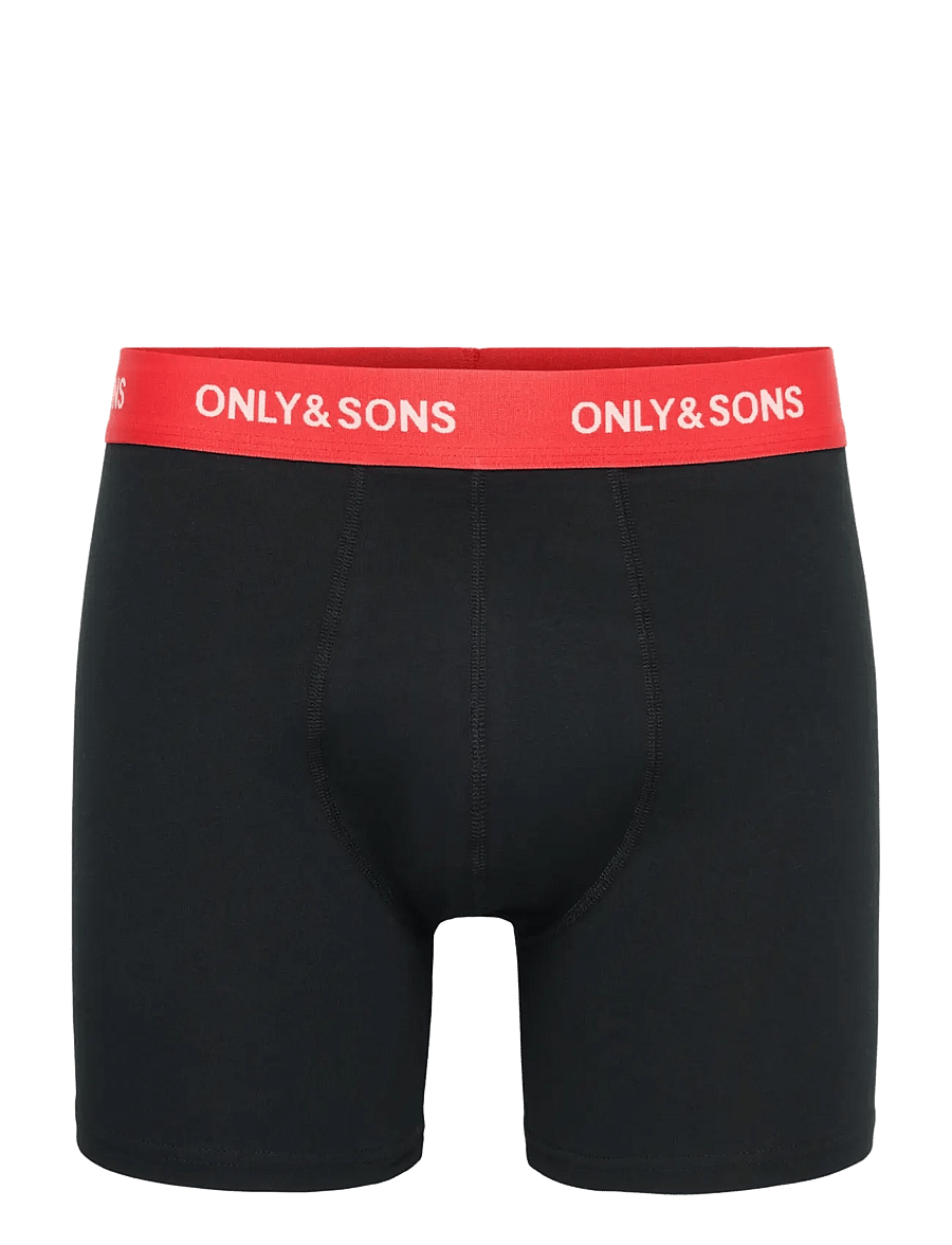 ONLY & SONS - ONSRIBER BOXER 3PACK - lühikesed bokserid - black - 1