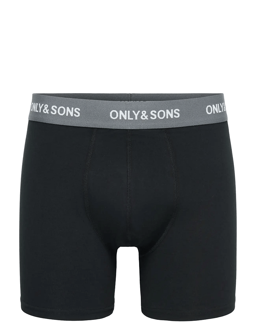 ONLY & SONS - ONSRIBER BOXER 3PACK - lühikesed bokserid - black - 2