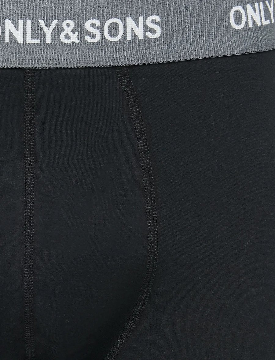 ONLY & SONS - ONSRIBER BOXER 3PACK - lühikesed bokserid - black - 4