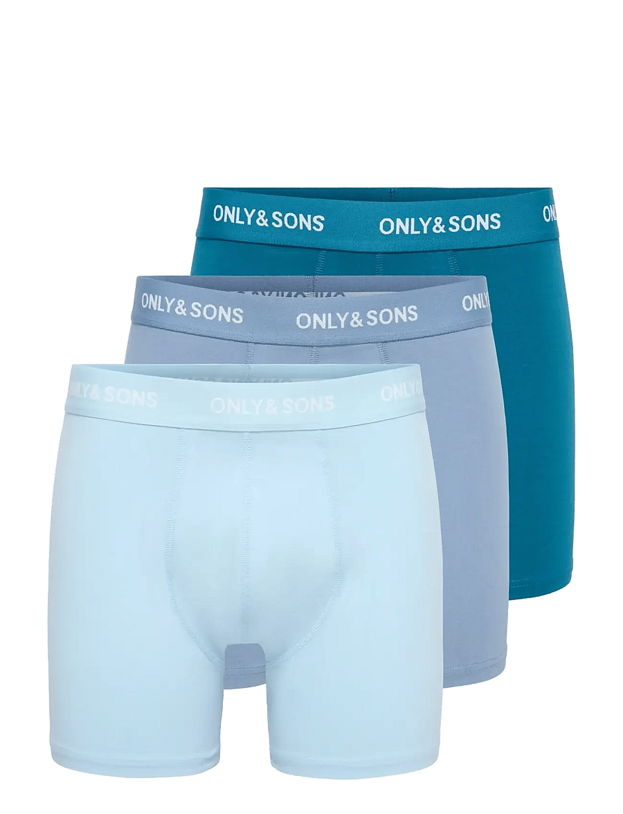 ONLY & SONS - ONSRIBER BOXER 3PACK - boxershorts - cashmere blue - 0