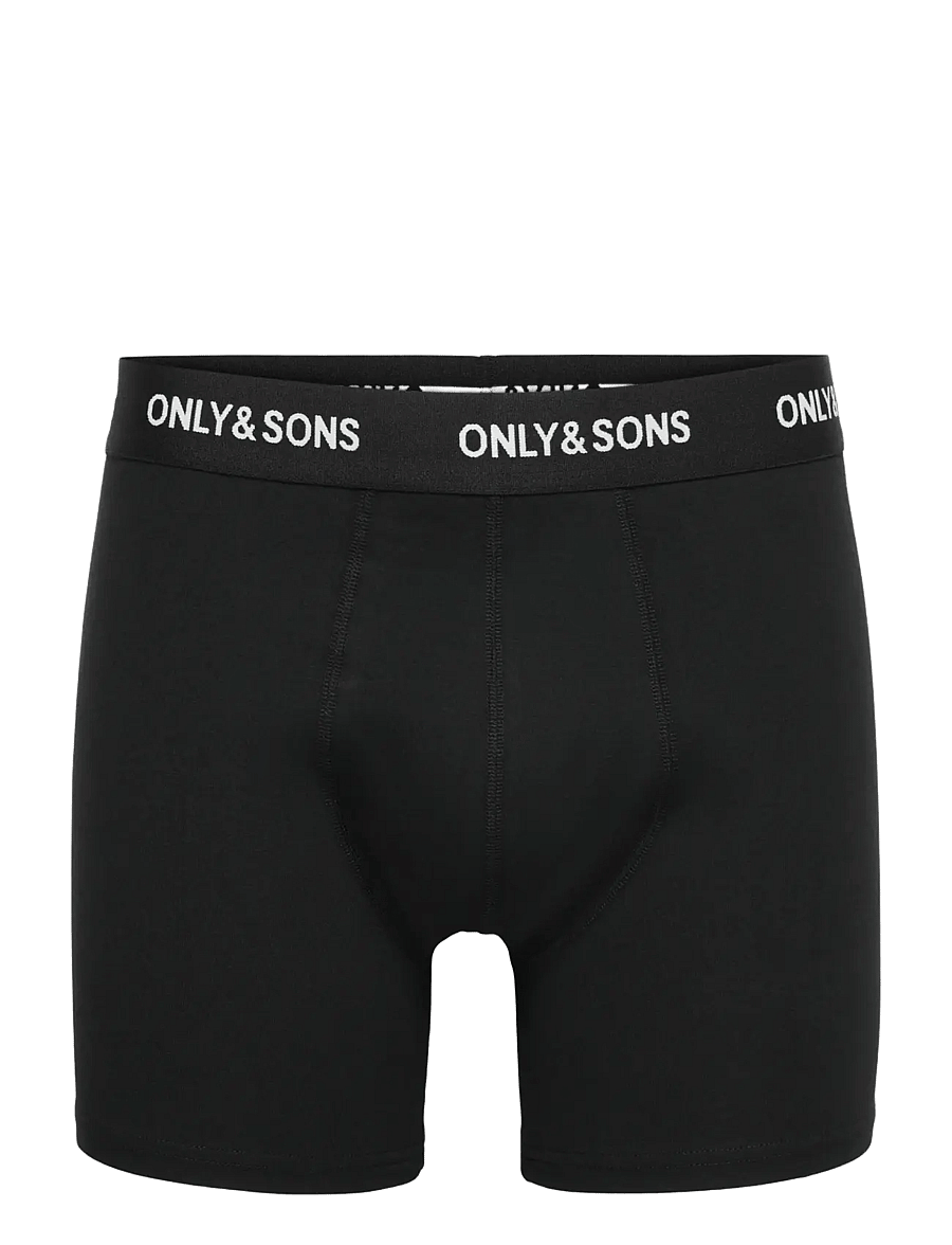 ONLY & SONS - ONSRIBER BOXER 5PACK - lühikesed bokserid - black - 3