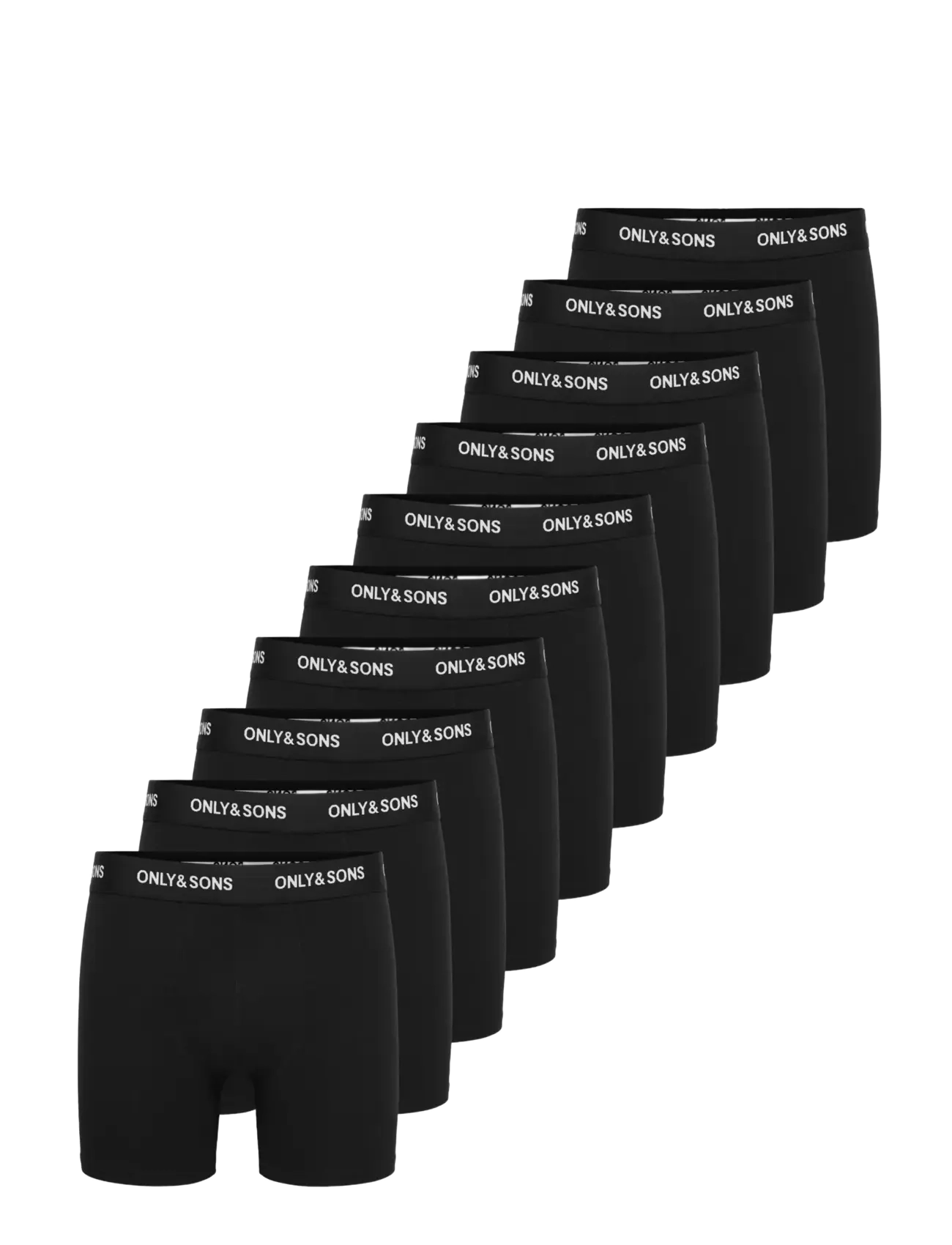 ONLY & SONS Onsriber Boxer 10Pack Schwarz - XS - Herren