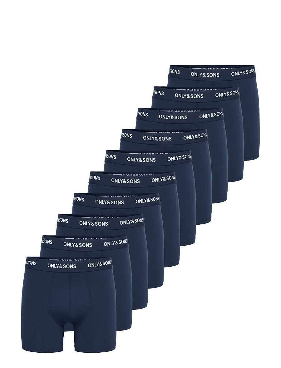 ONLY & SONS - ONSRIBER BOXER 10PACK - bokserishortsit - navy blazer - 0
