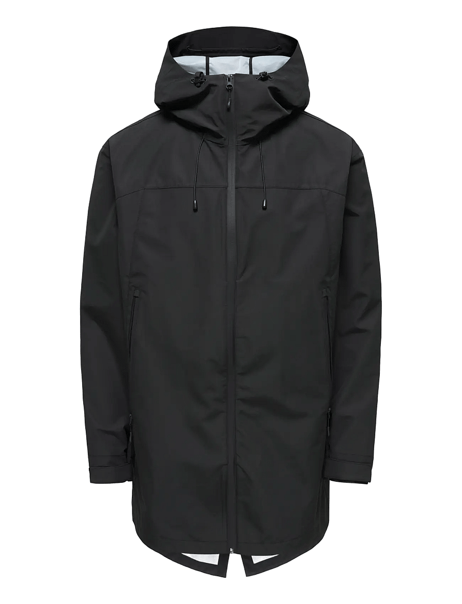 ONLY & SONS - ONSRAZ TECHNICAL SHELL JKT LONG OTW CS - parkas - black - 0