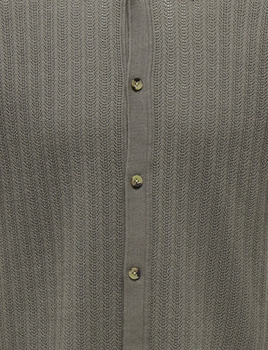 ONLY & SONS - ONSMOON SS STRUCTURE SHIRT NOOS - stickade pikéer - bungee cord - 2