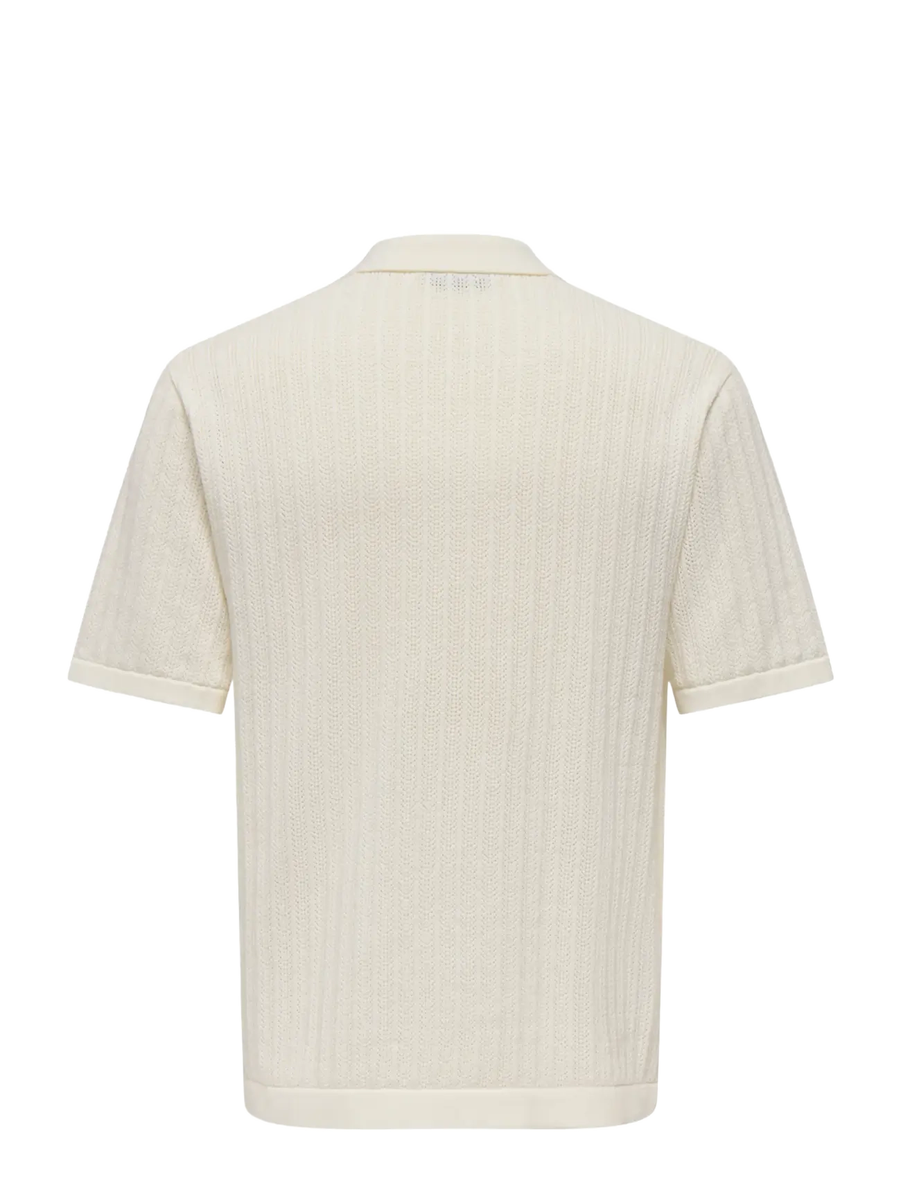 ONLY & SONS - ONSMOON SS STRUCTURE SHIRT NOOS - egret - 1