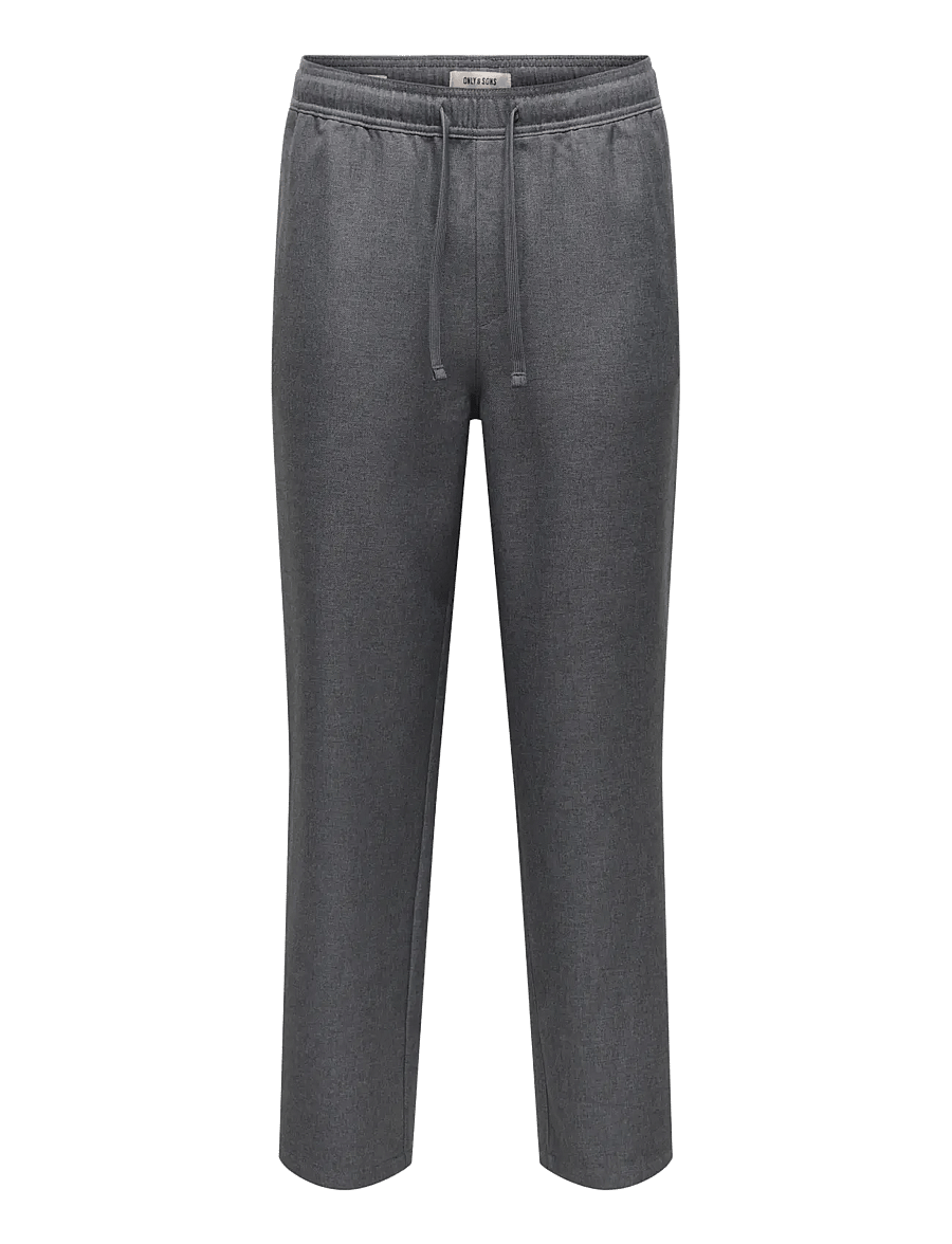 ONLY & SONS - ONSTOBY LOOSE TAP BRUSH TWILL RIPO CS - grey pinstripe - 0