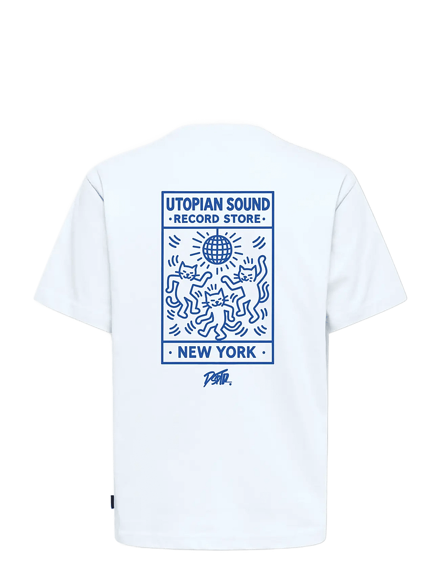 ONLY & SONS - OSJFRED WORLDWIDE RLX SS TEE - lühikeste varrukatega t-särgid - bright white - 1