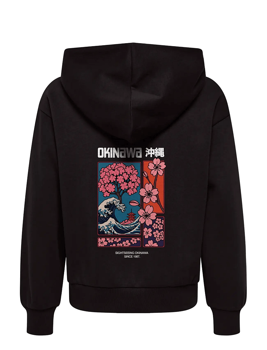 ONLY & SONS - OSJCERES PLANT LIFE RLX LS HOODIE - kapuzenpullover - black - 1