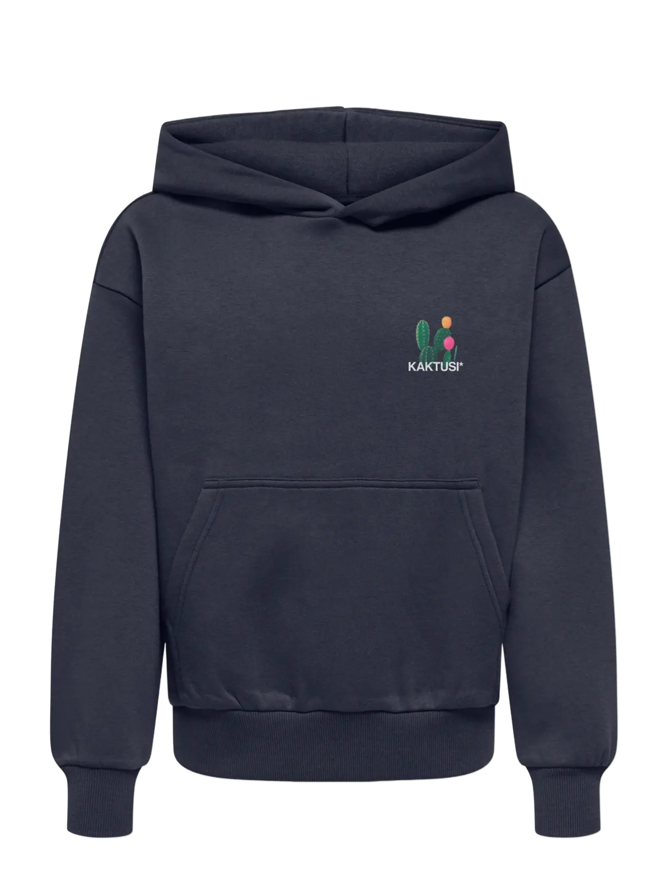 ONLY & SONS OSJCERES PLANT LIFE RLX LS HOODIE - ONLY & SONS JUNIOR - BLUE NIGHTS / navy