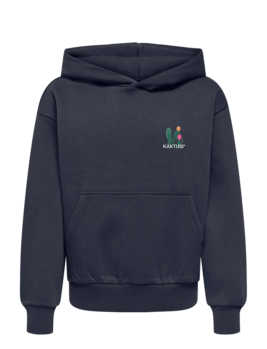 ONLY & SONS - OSJCERES PLANT LIFE RLX LS HOODIE - kapuzenpullover - blue nights - 0