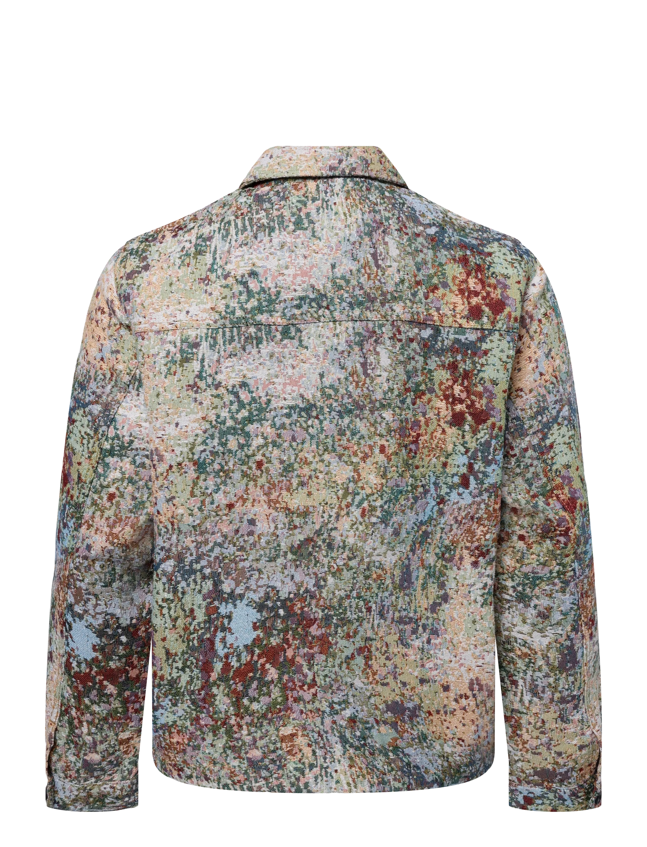 ONLY & SONS - ONSCASSEL JAQ PAINT 1237 YFM DNM SHIRT - gemusterte hemden - dark blue denim - 1