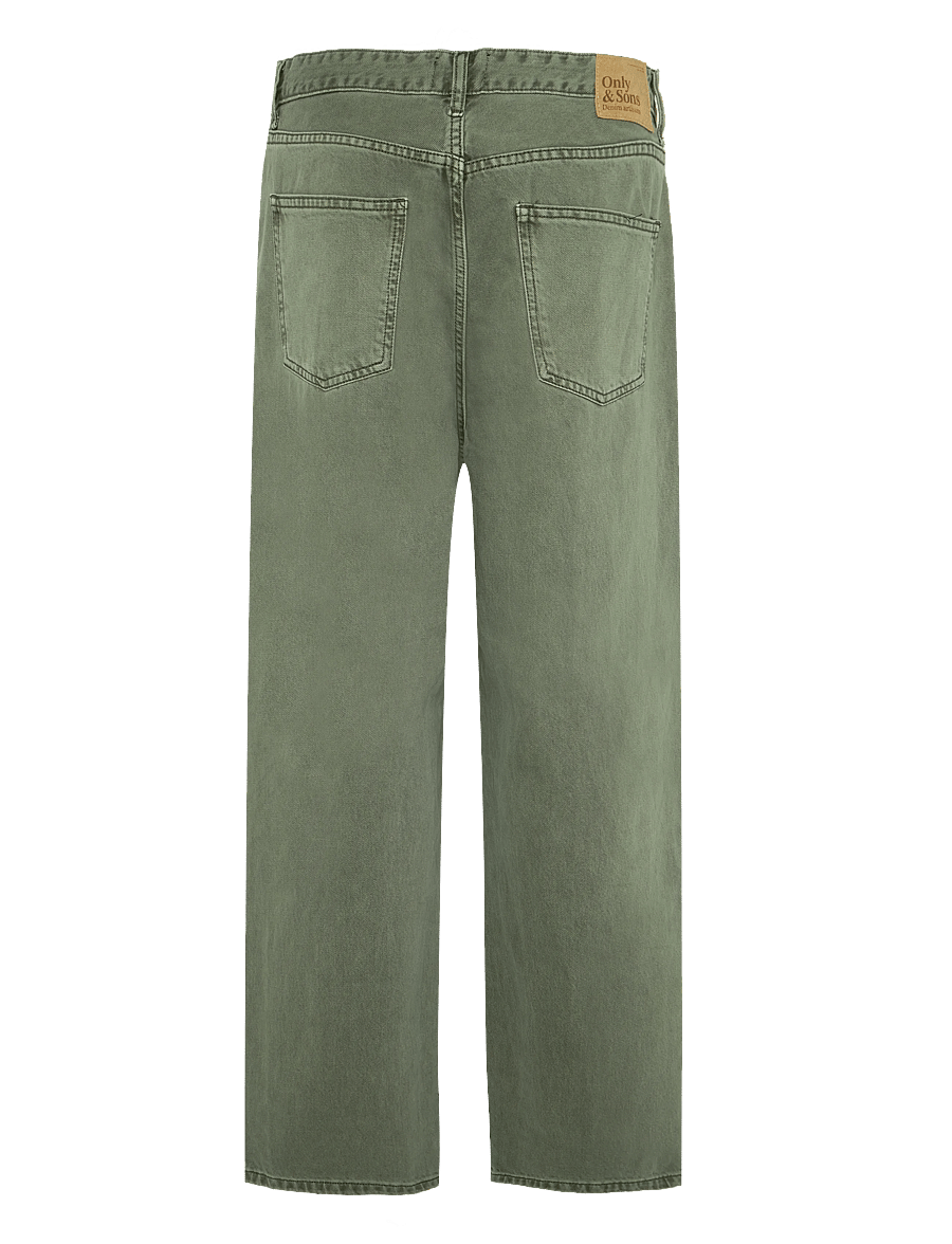 ONLY & SONS - ONSFADE LOOSE COL BOX 1427 AZG DNM KA - loose jeans - calliste green - 1