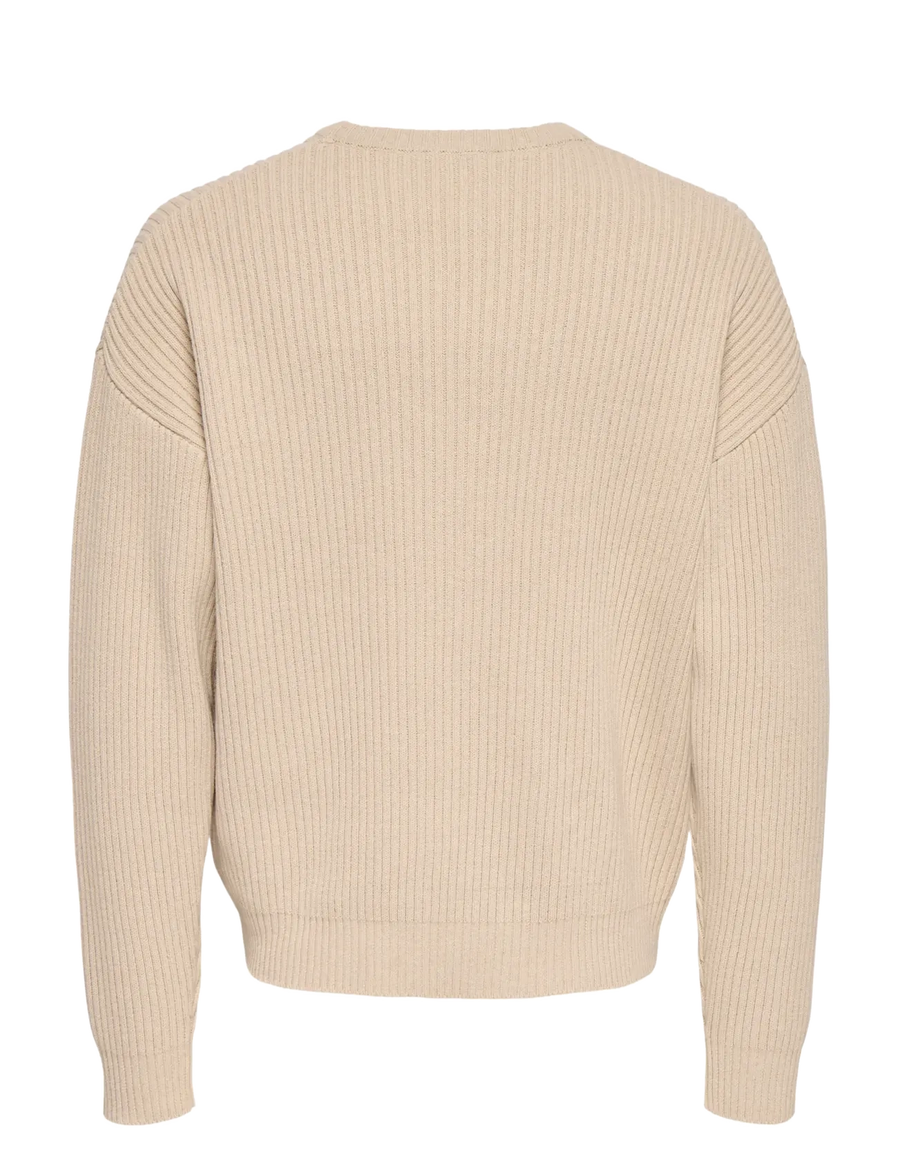 ONLY & SONS - ONSARLOK L/S CREW KNIT - round necks - oatmeal - 2
