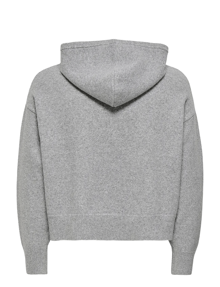 ONLY & SONS - ONSHANOI OVZ LS ZIP CARDIGAN KNIT - cardigans - medium grey melange - 1