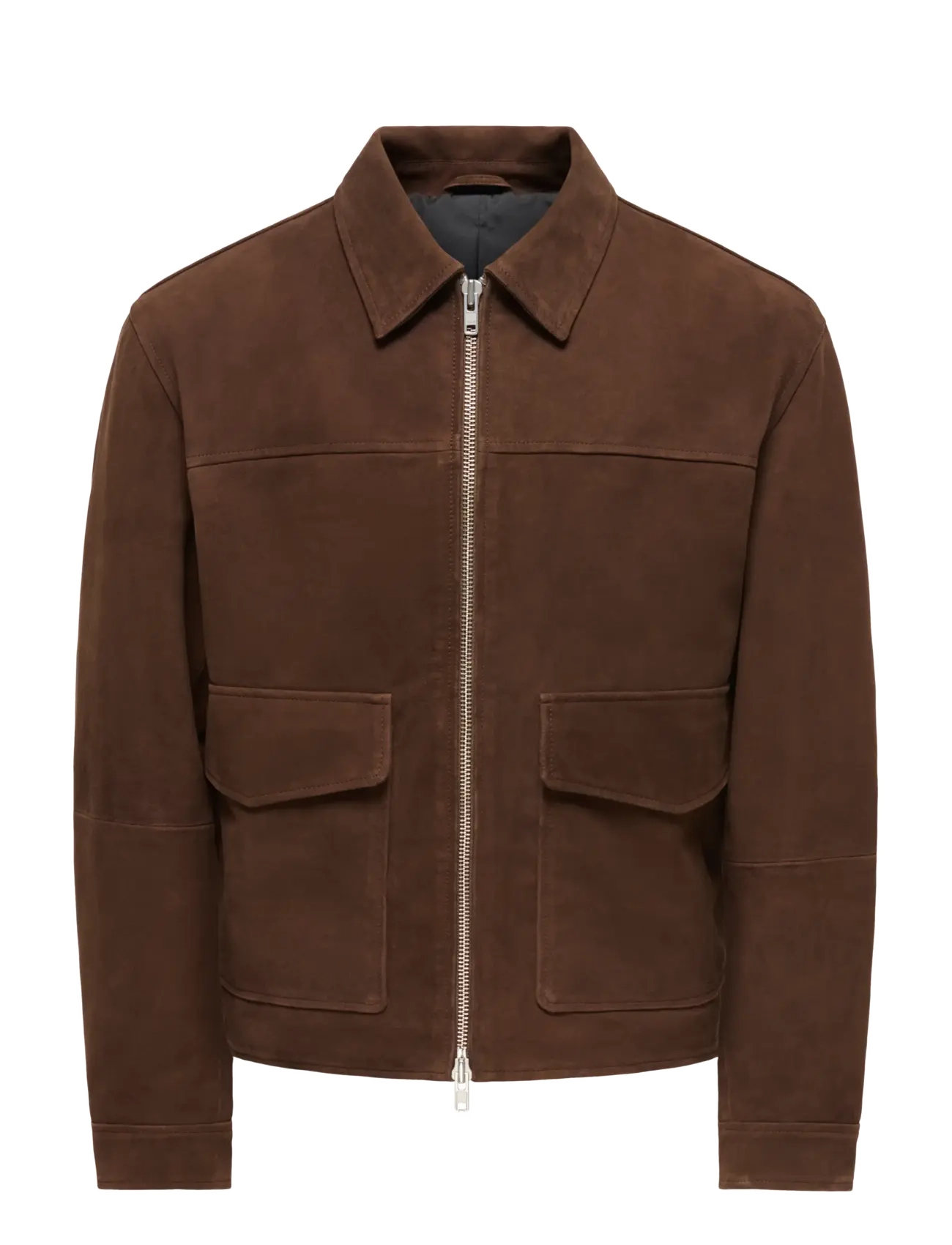 ONLY & SONS ONSNIKOLAJ SUEDE JACKET OTW - Forårsjakker - COFFEE BEAN / brown