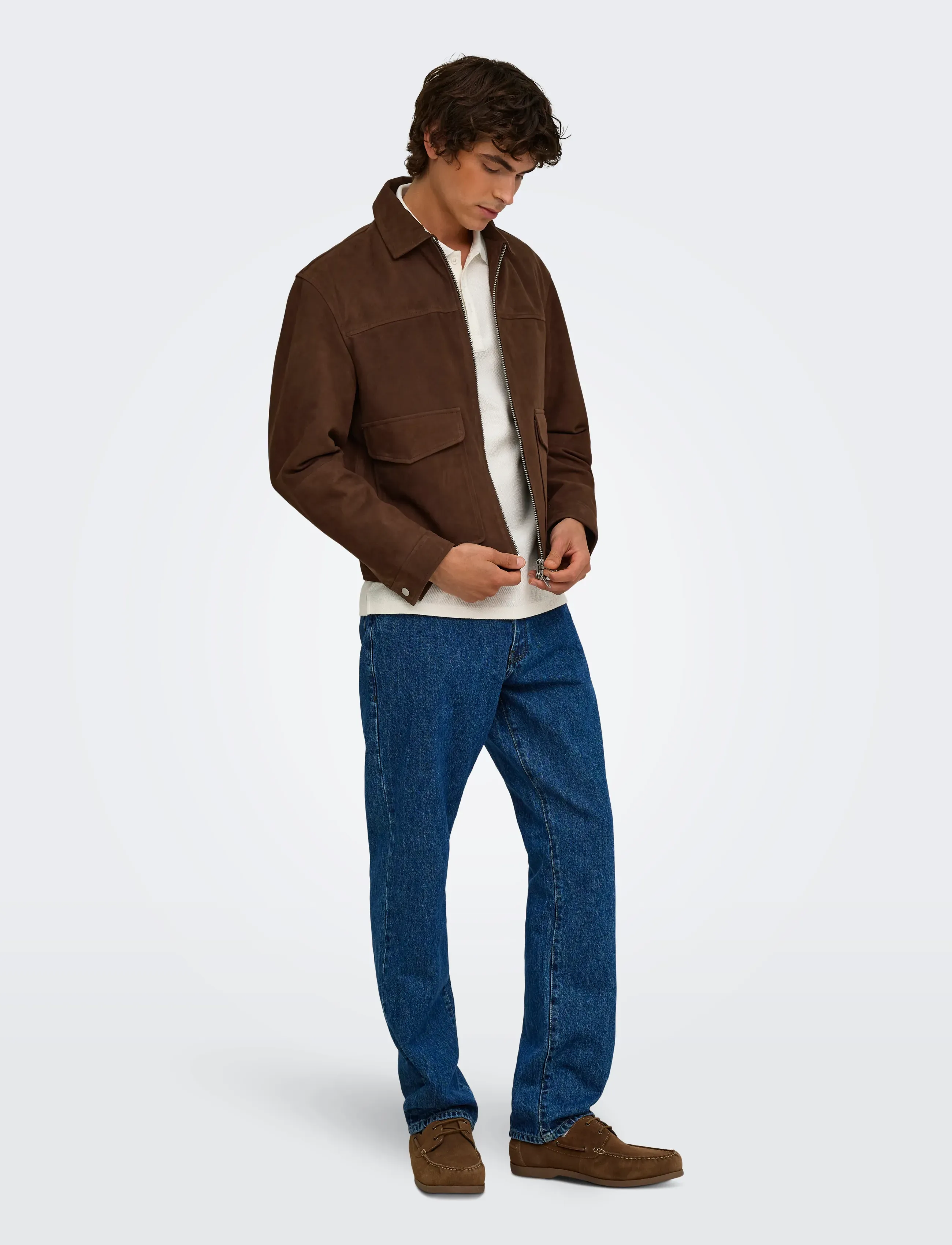 ONLY & SONS Onsnikolaj Suede Jacket Otw jackor herr – bild 4