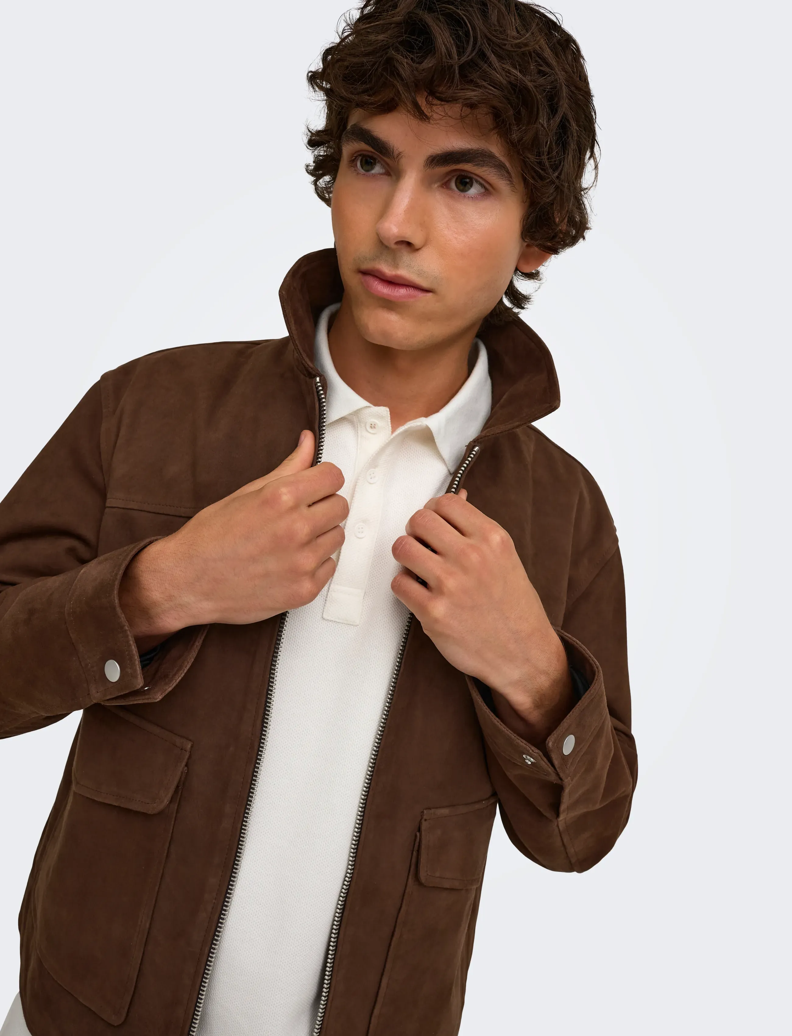 ONLY & SONS Onsnikolaj Suede Jacket Otw jackor herr – bild 7