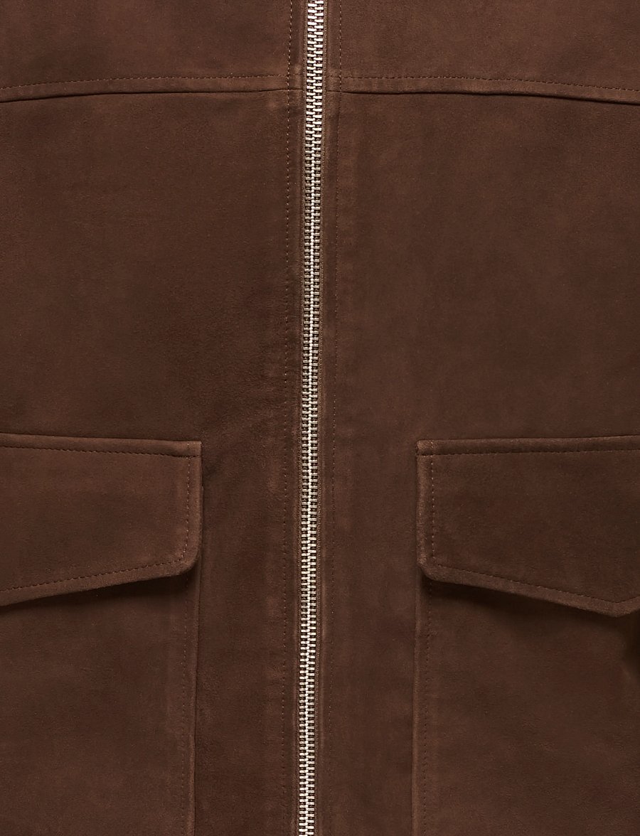 ONLY & SONS - ONSNIKOLAJ SUEDE JACKET OTW - vårjackor - coffee bean - 2