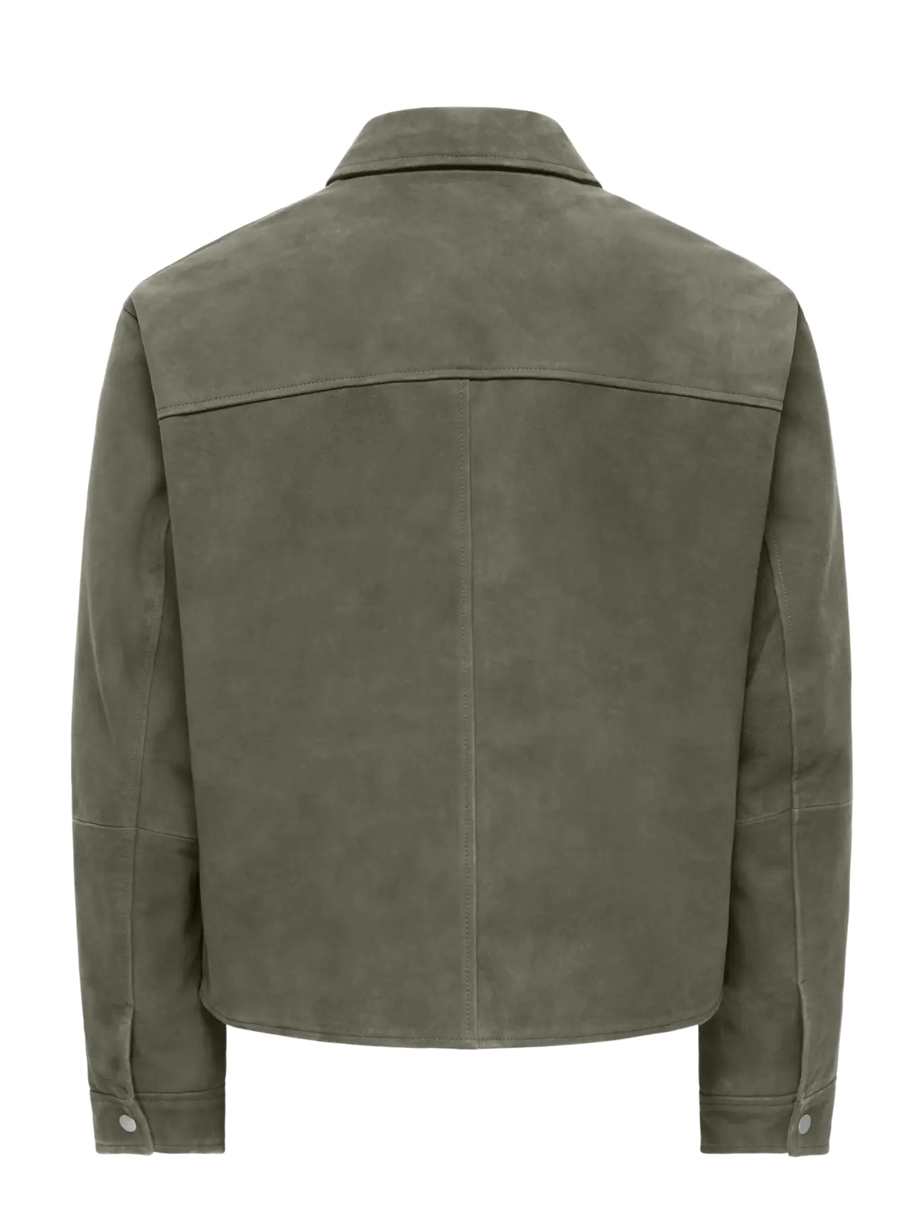 ONLY & SONS - ONSNIKOLAJ SUEDE JACKET OTW - dusty olive - 1