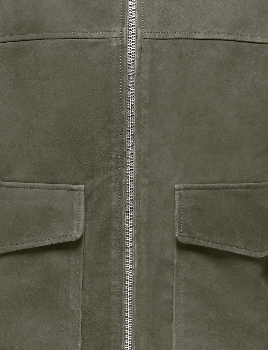 ONLY & SONS - ONSNIKOLAJ SUEDE JACKET OTW - vårjackor - dusty olive - 2