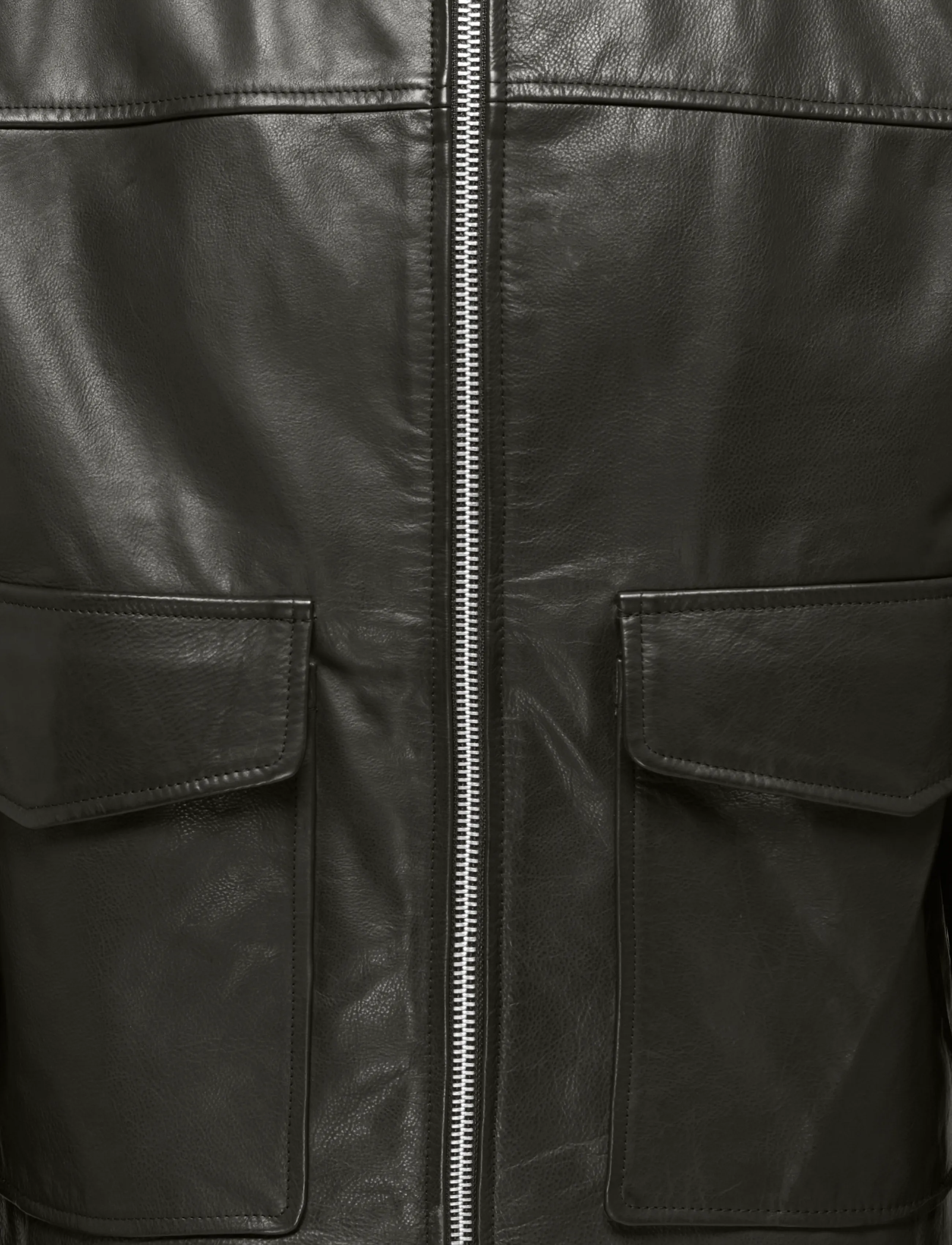 ONLY & SONS - ONSNIKO LEATHER JACKET OTW - beluga - 2
