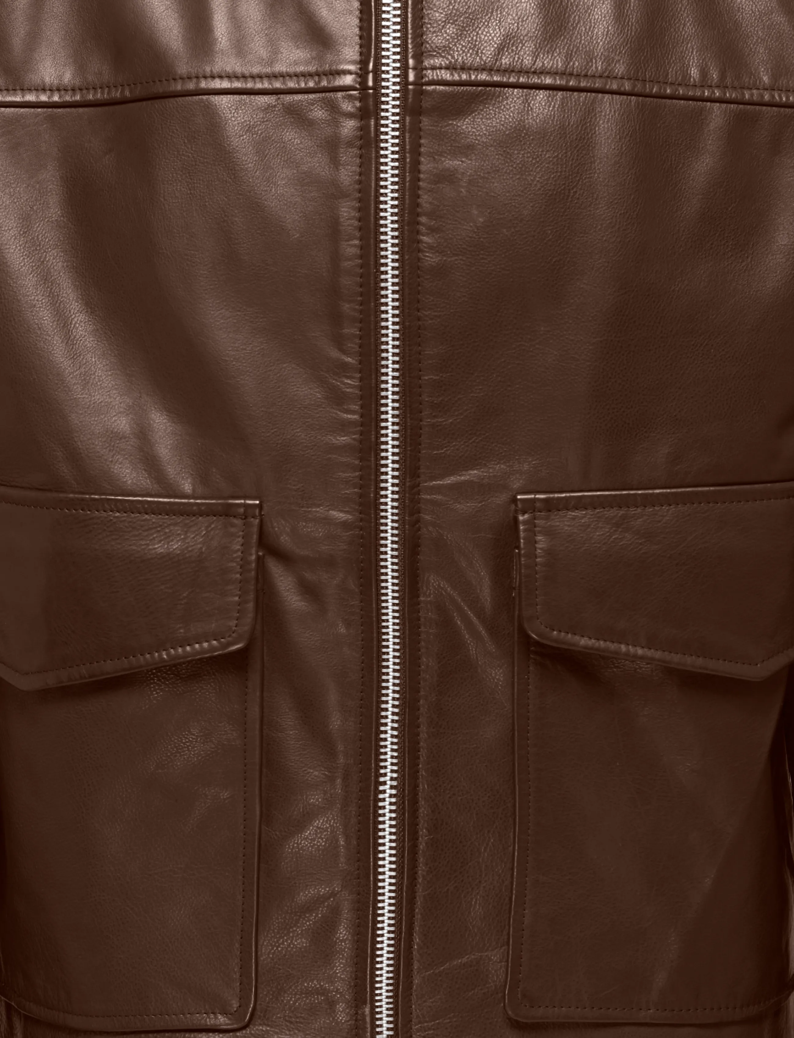 ONLY & SONS - ONSNIKO LEATHER JACKET OTW - coffee bean - 2