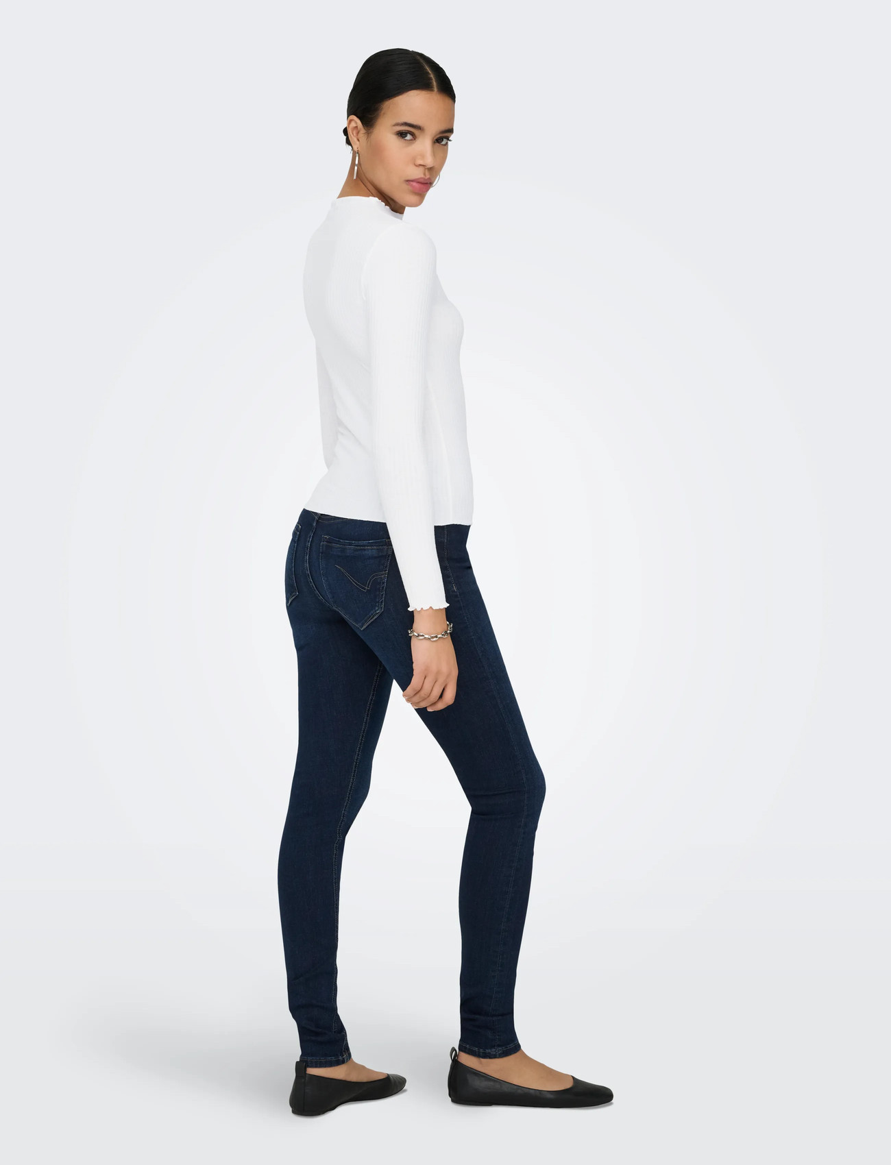 ONLY Onlemma L/S High Neck Top långärmade t-shirt dam – bild 6