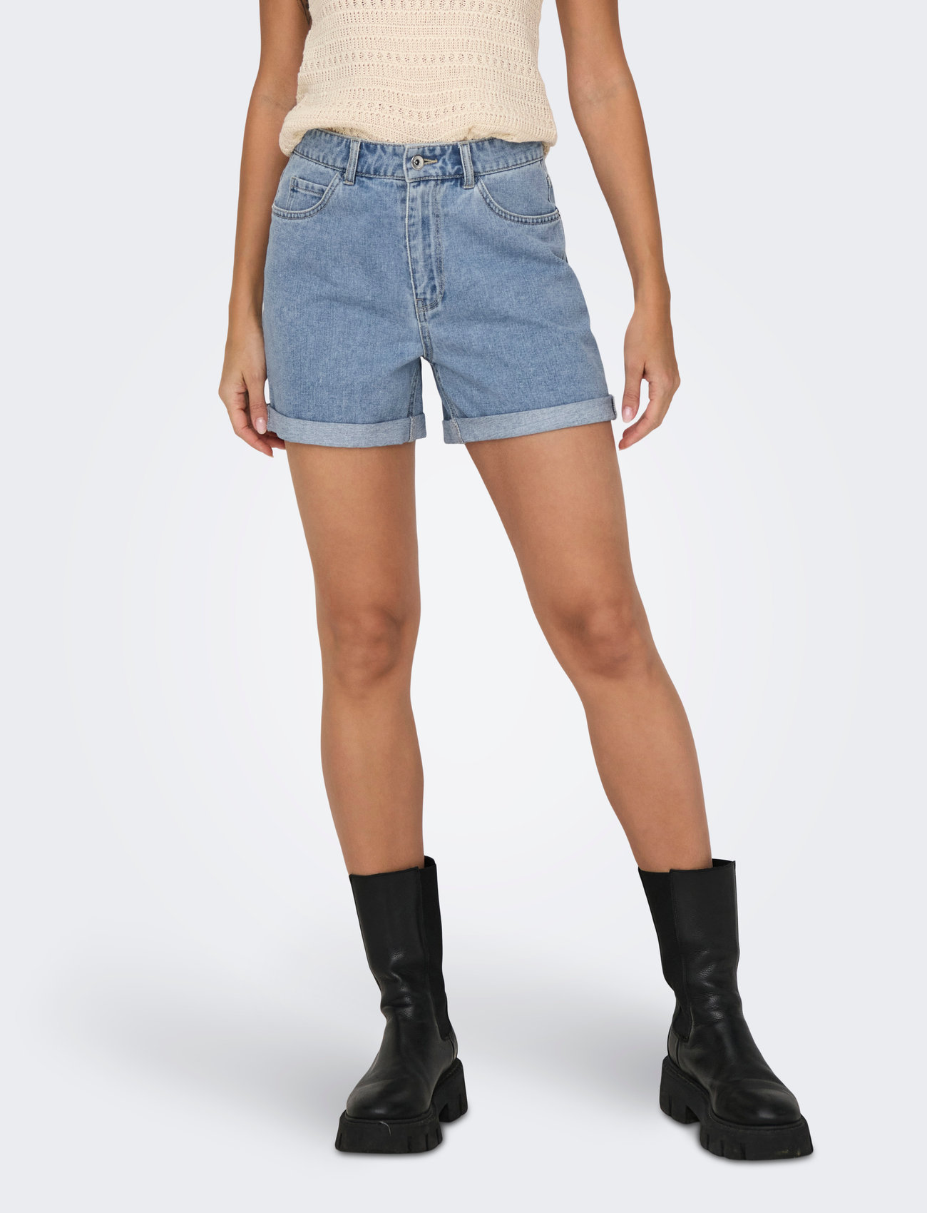 ONLY Onlvega Hw Mom Dnm Shorts Noos - - XS 1