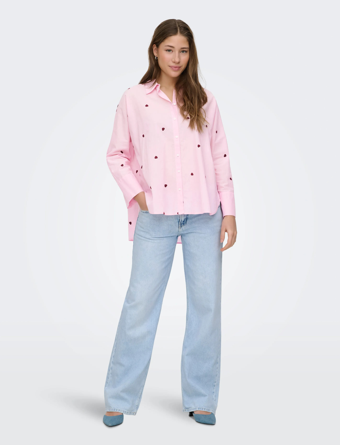 ONLY Onlnew Lina Grace Ls Emb Shirt skjortor dam – bild 8