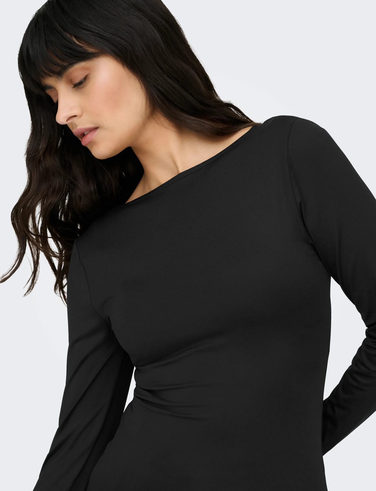 ONLY Onlea L/S 2-WAY DEEP NECK TOP t-shirts dam – bild 8