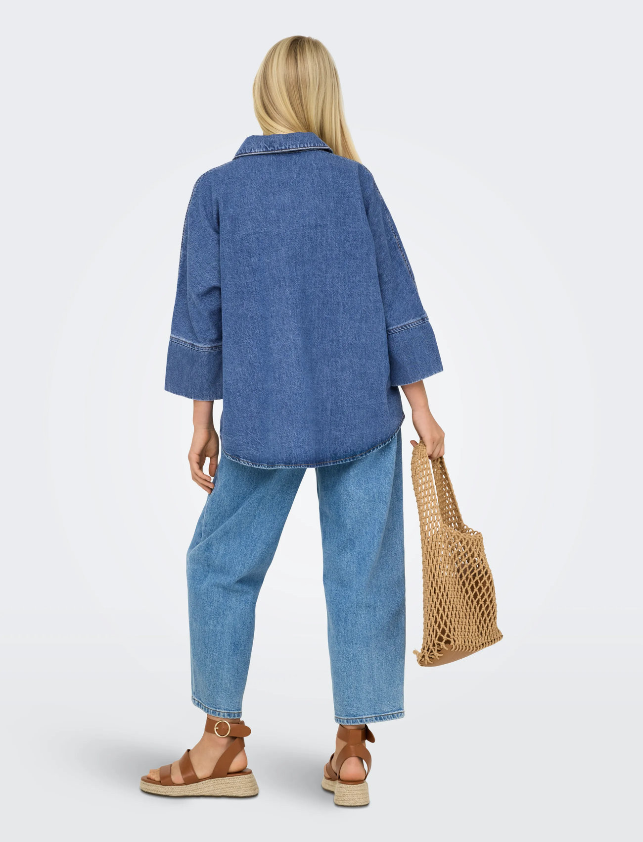 ONLY Onlgrace 3/4 DNM SHIRT skjortor & blusar dam – bild 7